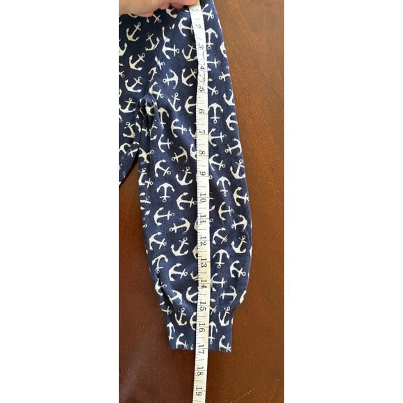 J. Crew Lightweight Gauzy Summer Cardigan Navy and White Anchor Print Size Small - Picture 11 of 11